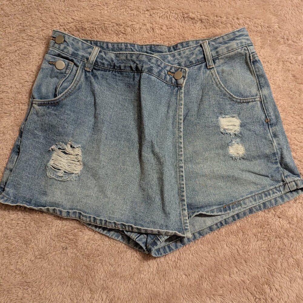 Shein Jean Skorts, Size L